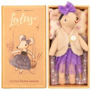 Levlovs Ballerina Mouse Doll Mouse In A Matchbox Toy Baby Registry Gift Little